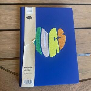 Denik‎ embroidered notebook 'hugs’ back to school lined journal sketchbook